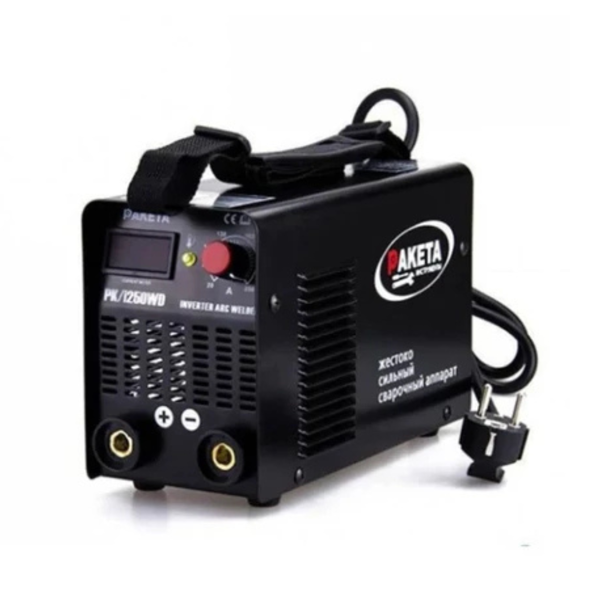 Paketa Invertor de sudura cu ecran LCD – MMA / ARC, portabil