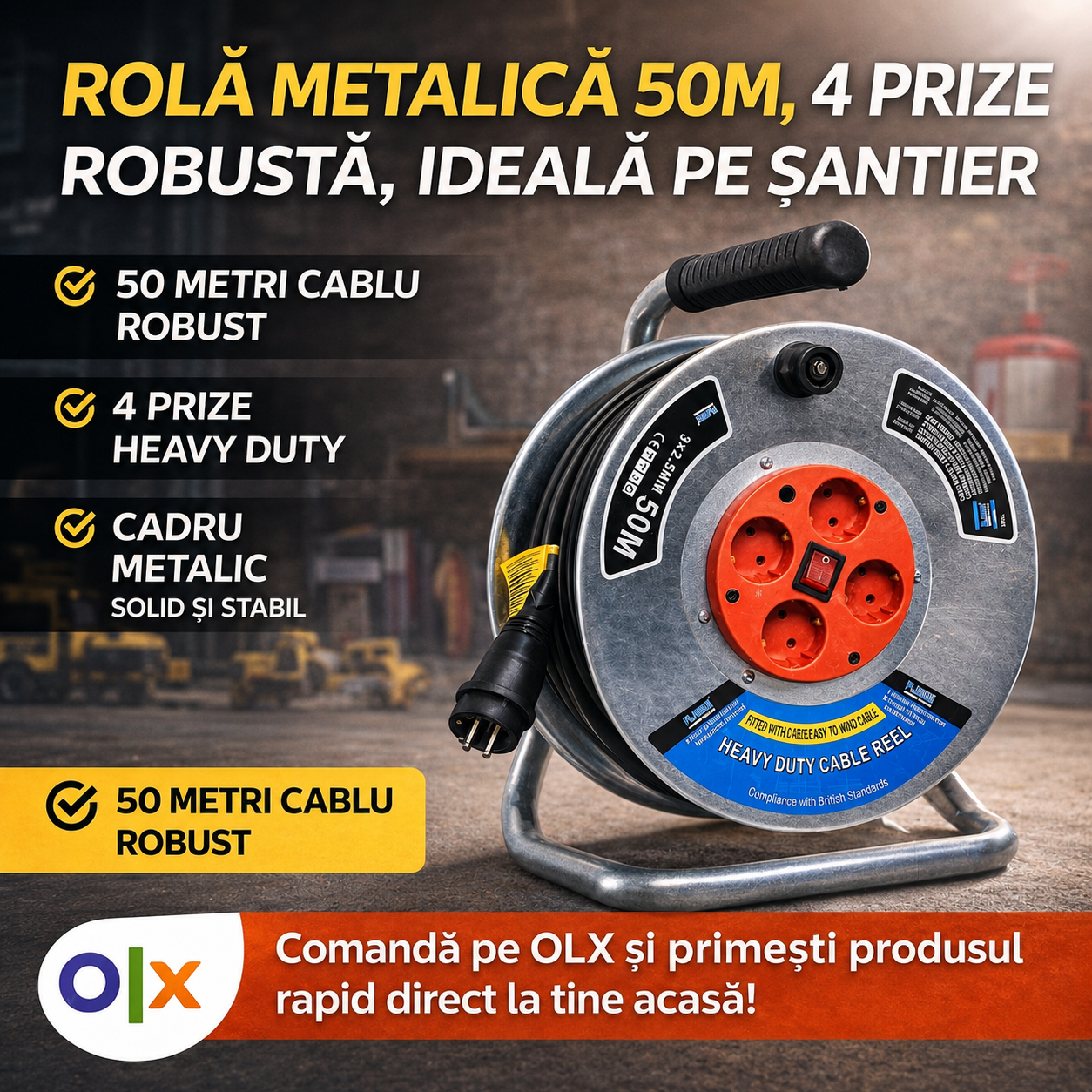 Prelungitor cu tambur metalic