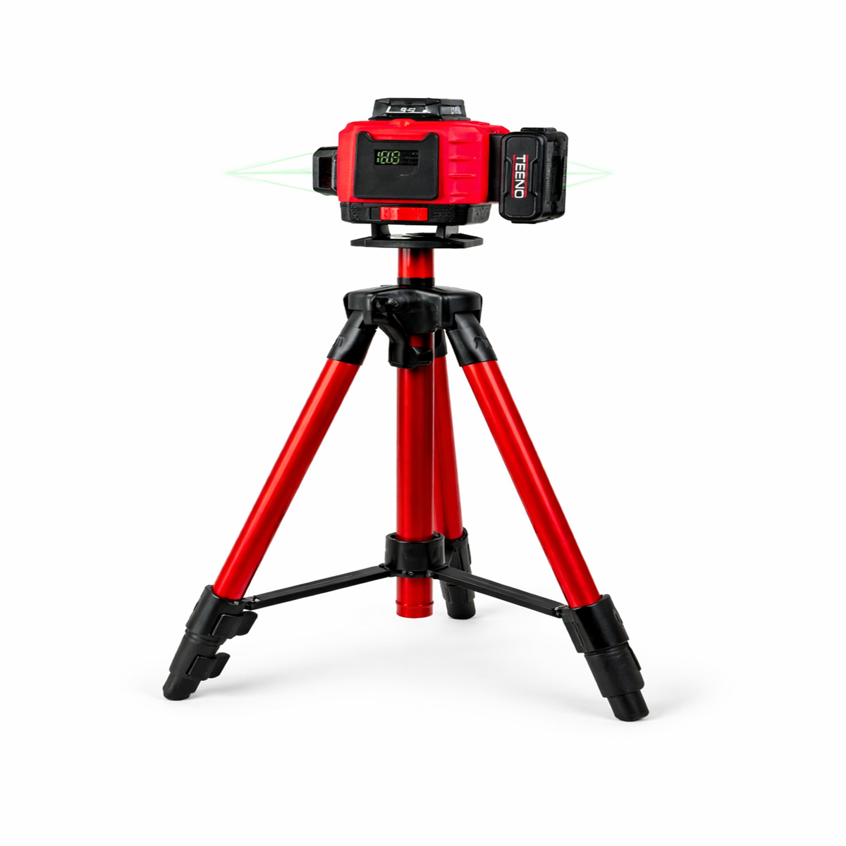 Nivel Laser 360°x4.4D cu 16 Linii Verzi si Afisaj Digital – Acumulatori 4800mAh x2