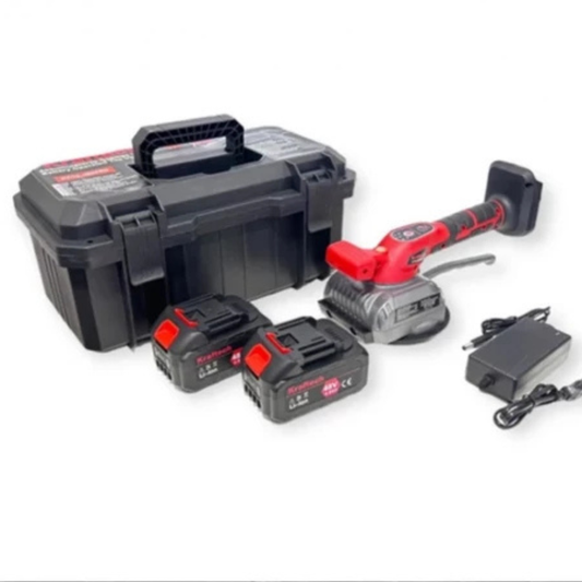 Vibrator pentru Placi Ceramice KrafTech cu Acumulator, Disc de 125 mm 42V